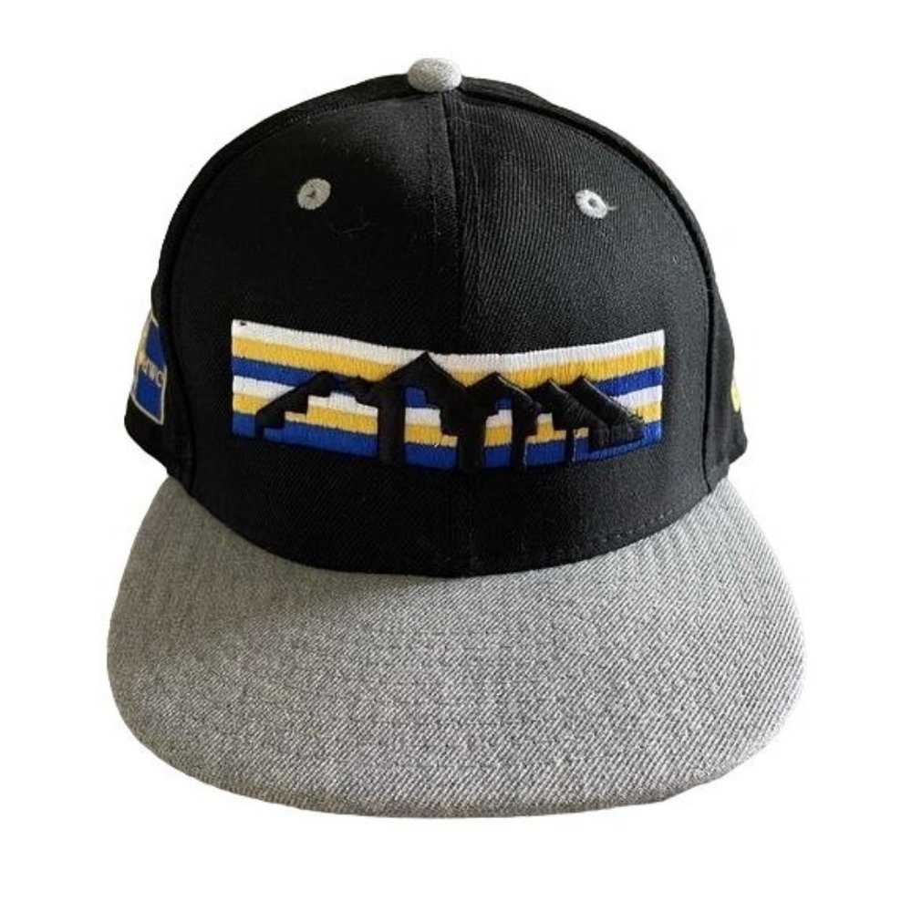 New Era Denver Nuggets Flat Brimmed Hat, Size 7